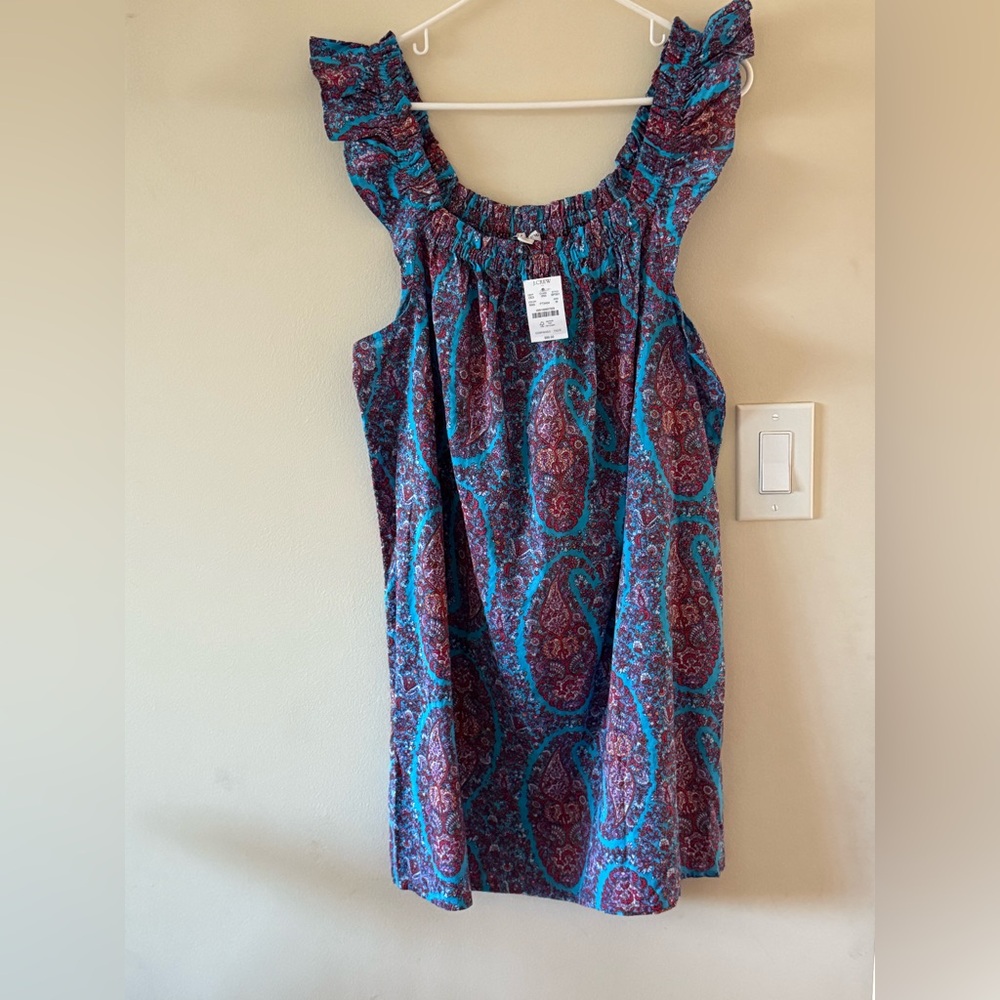 NWT!-{J Crew}-Size M-Paisley Summer Dress